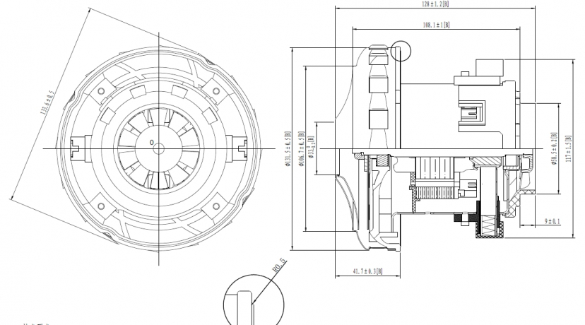 Электродвигатель  V2J-PG25 (100379)