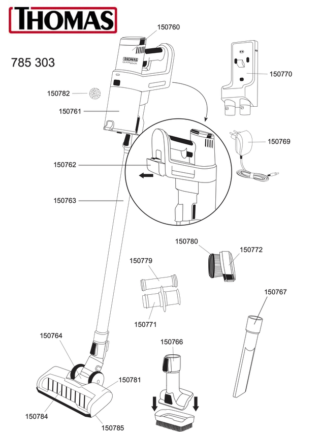 Корпус, фильтр, мотор, аксуссуары - 785303